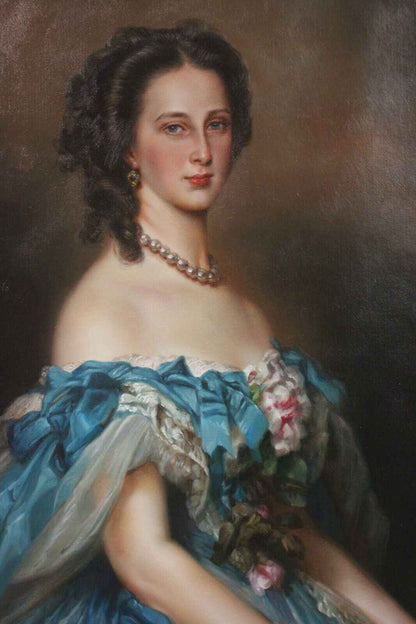 Art peinture à l'huile portrait grande-duchesse Alexandra Iosifovna