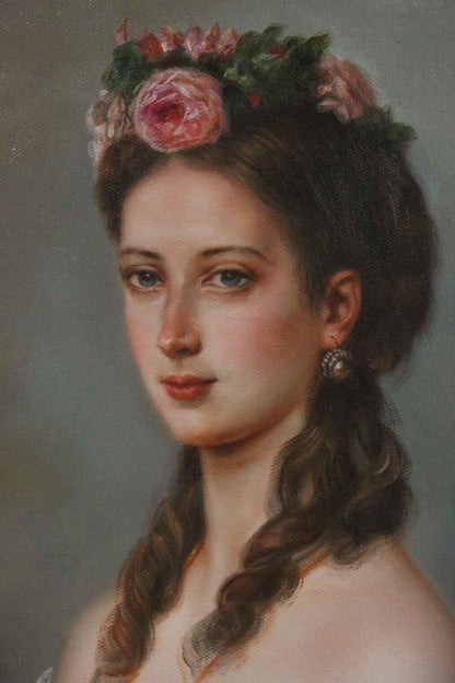 Reproduction peinture à l'huile Winterhalter ALexandra du Danemark - Kikooyou Art Gallery