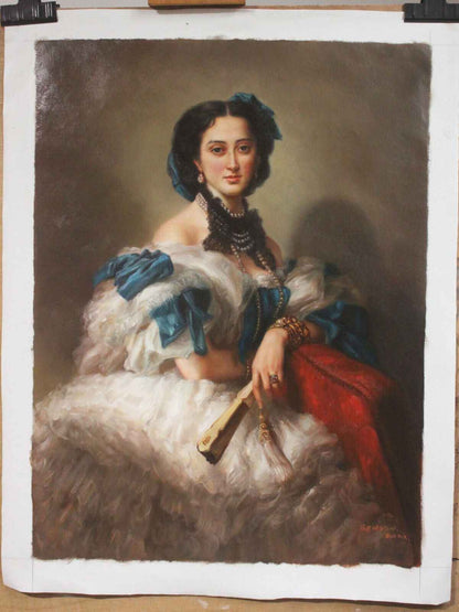 Peinture à l'huile sur toile - comtesse Varvara Alekseyevna Musina Pushkina