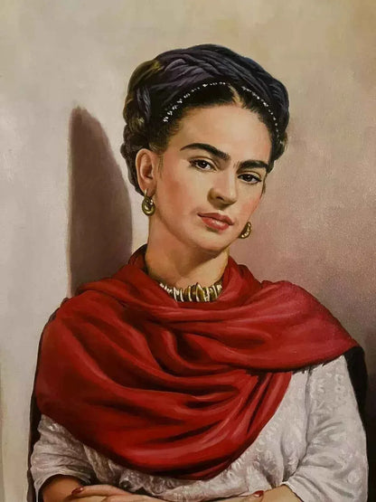 art-moderne-portrait-Frida-Khalo-belle-peinture-huile-toile - Kikooyou Art Gallery