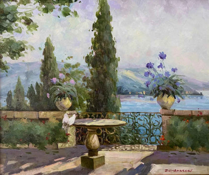 art-paysage-mer-vue-peinture-huile-toile-cadre