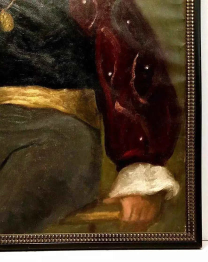 art-portrait-homme-acteur-théâtre-peinture-originale-huile-toile