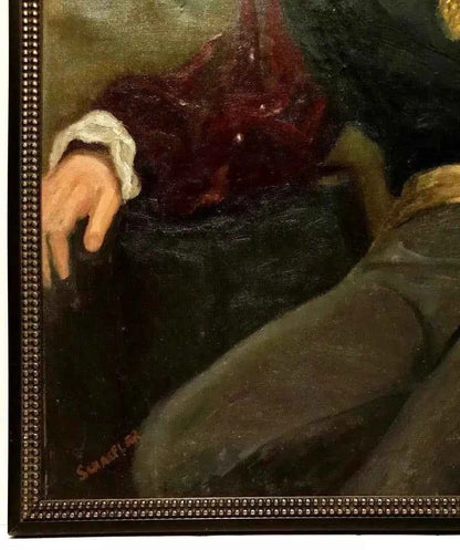 art-portrait-homme-acteur-théâtre-peinture-originale-huile-toile