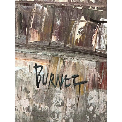 art-paysage-ville-cathédrale-rue-Paris-lumière-peinture-huile-toile