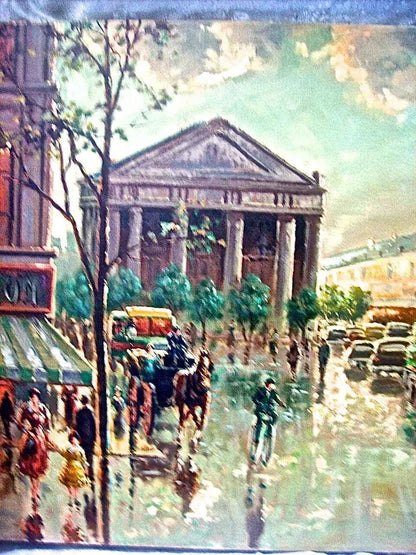 art-paysage-scène-rue-Paris-peinture-originale-huile-toile