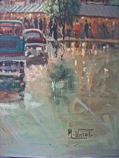 art-paysage-scène-rue-Paris-peinture-originale-huile-toile