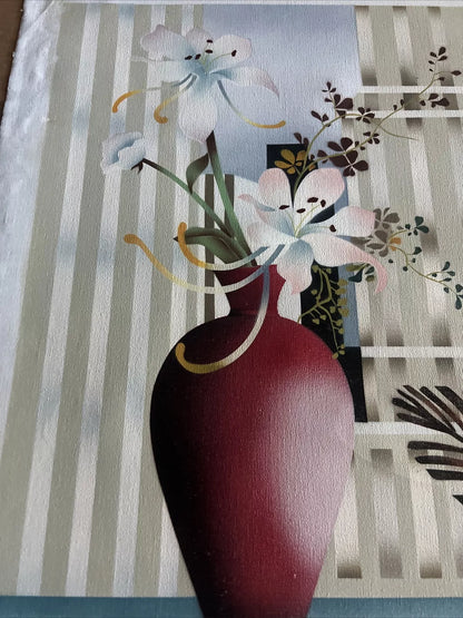 art-moderne-floral-nature-morte-bouquet-fleurs-vase-peinture-huile-toile