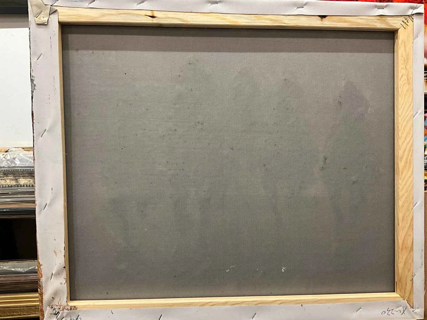 scéne course de chevaux galop huile sur toile