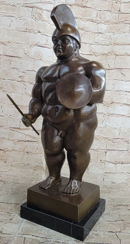 objet-decoration-art-statue-sculpture-bronze-guerrier-d'apres Botero