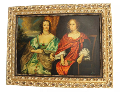 Copie tableau "Portrait d'Anna Dalkeith et Anna Kirk" par Van Dyck