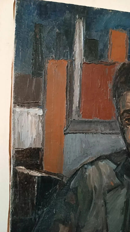 art-decoration-tableau-peinture-huile-toile-portrait-masculin-homme-art moderne