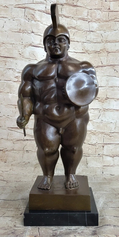 objet-decoration-art-statue-sculpture-bronze-guerrier-d'apres Botero