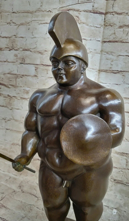 objet-decoration-art-statue-sculpture-bronze-guerrier-d'apres Botero