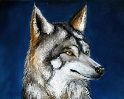 art-moderne-nu-masculin-homme-loup-peinture-originale-huile-toile