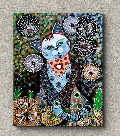 art-decoration-tableau-peinture-acrylique-toile-moderne-naif-animal-chat