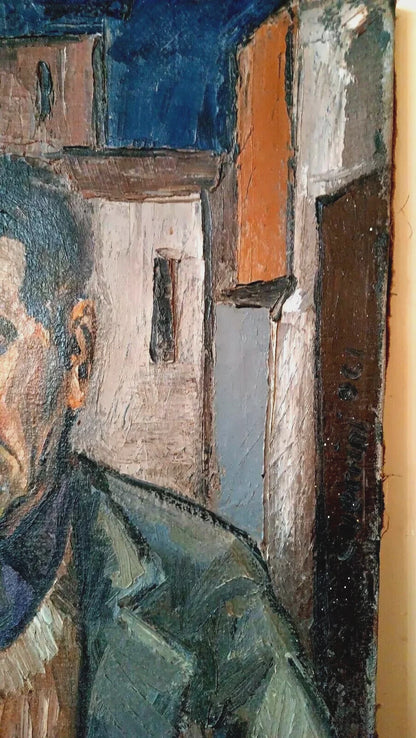 art-decoration-tableau-peinture-huile-toile-portrait-masculin-homme-art moderne