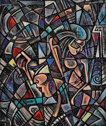 akril peinture art abstrait moderne huile originale Edward Yov