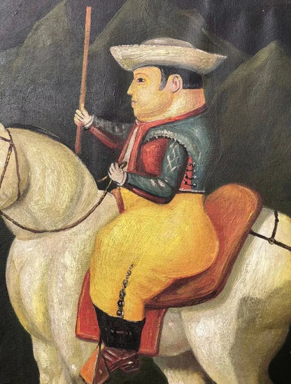 art-portrait-masculin-surréalisme-homme-cheval-peinture-huile-toile