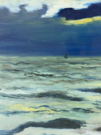 art-decoration-tableau-peinture-huile-toile-paysage-marin-mer-ocean-vagues-bateaux