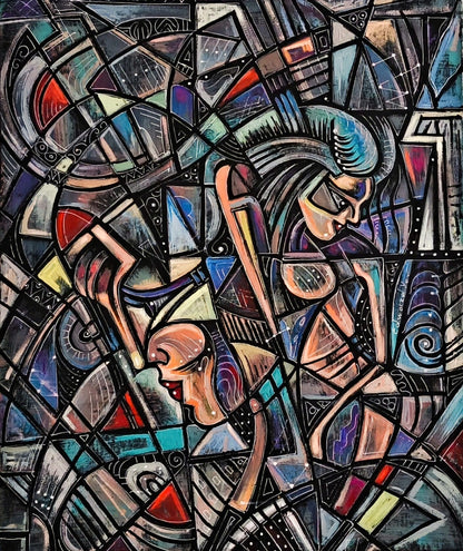 akril peinture art abstrait moderne huile originale Edward Yov