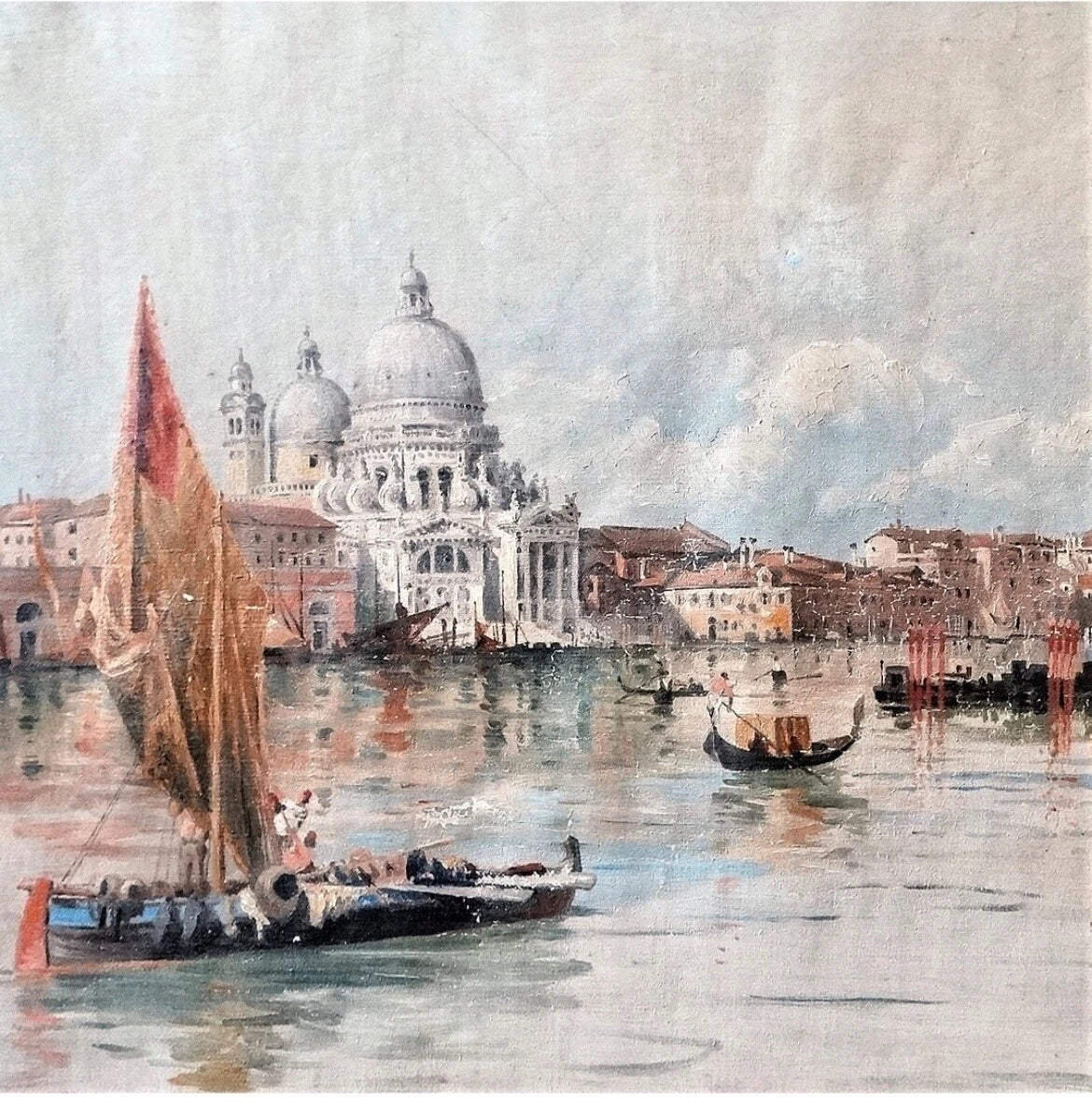 Tableau huile Adrien Moreau - VENISE