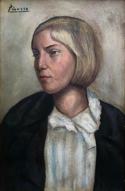 art-decoration-tableau-peinture-huile-toile-portrait-feminin-femme-blonde-pensive