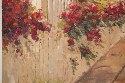 art-decoration-tableau-peinture-huile-toile-paysage-plage-espagnole