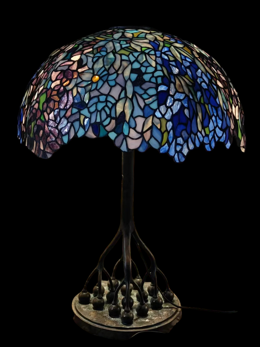 objet-decoration-lampe-style-tiffany-verre-bronze-78CM