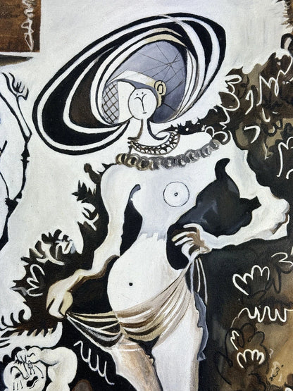 art-decoration-tableau-peinture-huile-toile-abstrait-femme-nue-enfant-pleure