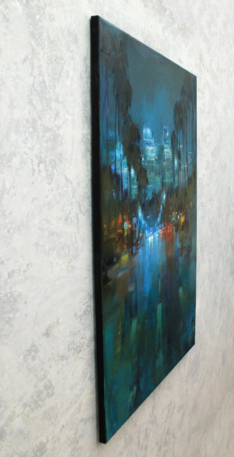 art-decoration-tableau-peinture-huile-toile-moderne-Los Angeles