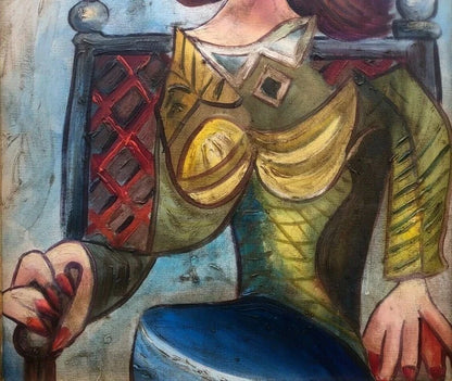 art-moderne-abstrait-portrait-feminin-femme-peinture-huile-toile