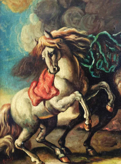 art-animal-Tableau-Chevaux-peinture à l'huile sur toile