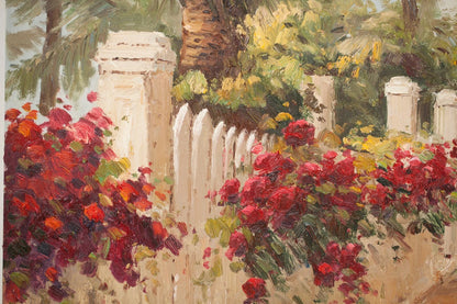 art-decoration-tableau-peinture-huile-toile-paysage-plage-espagnole