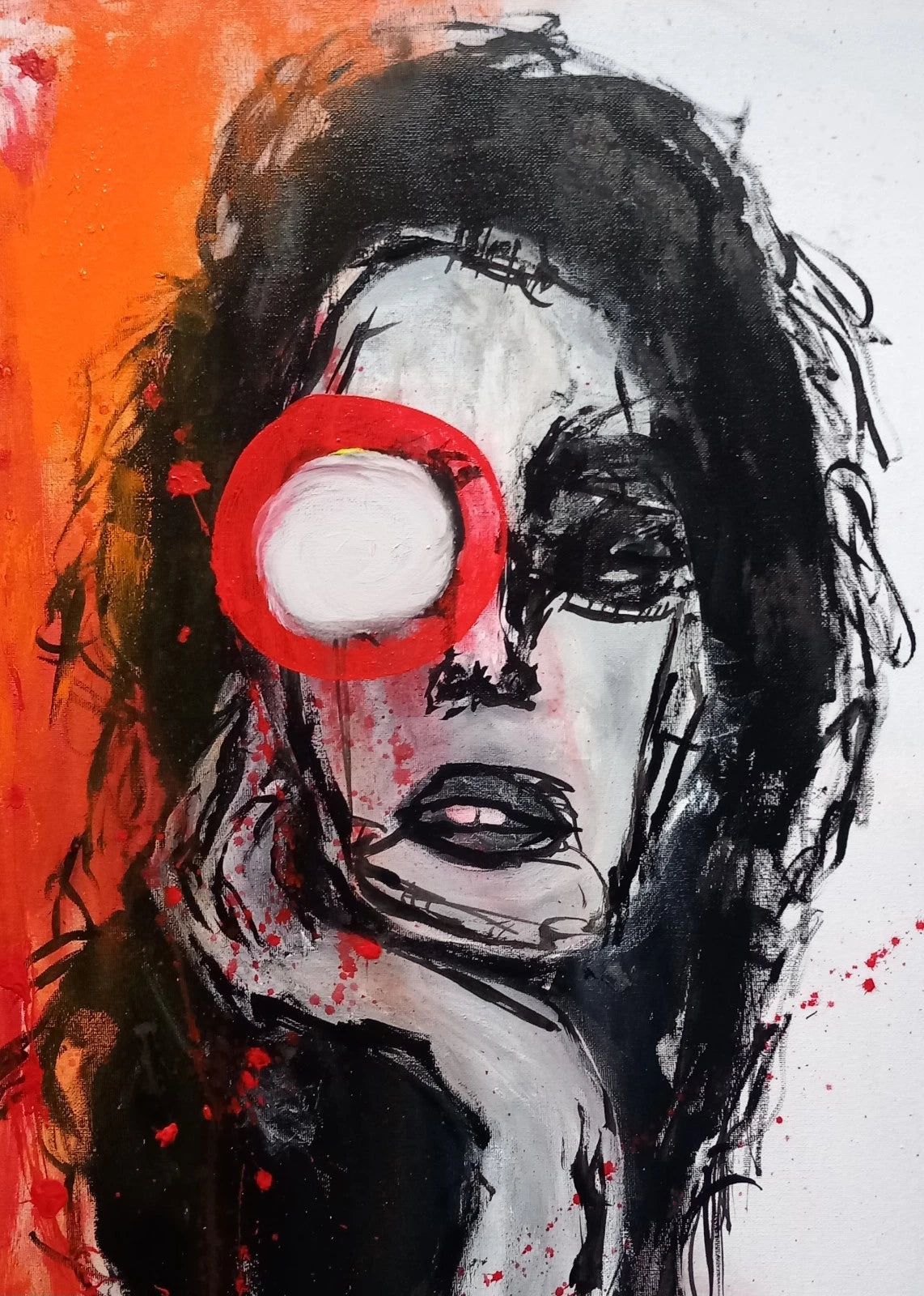 art-decoration-tableau-peinture-huile-toile-abstrait-portrait-feminin-visage-femme