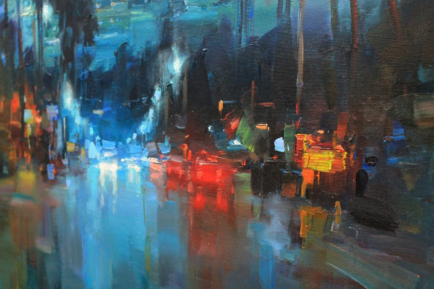art-decoration-tableau-peinture-huile-toile-moderne-Los Angeles