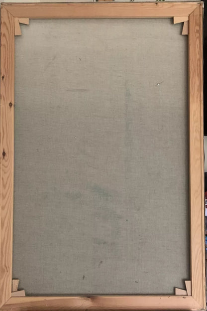 art-decoration-tableau-peinture-huile-toile-portrait-scene-feminin-art deco-femme-voiture