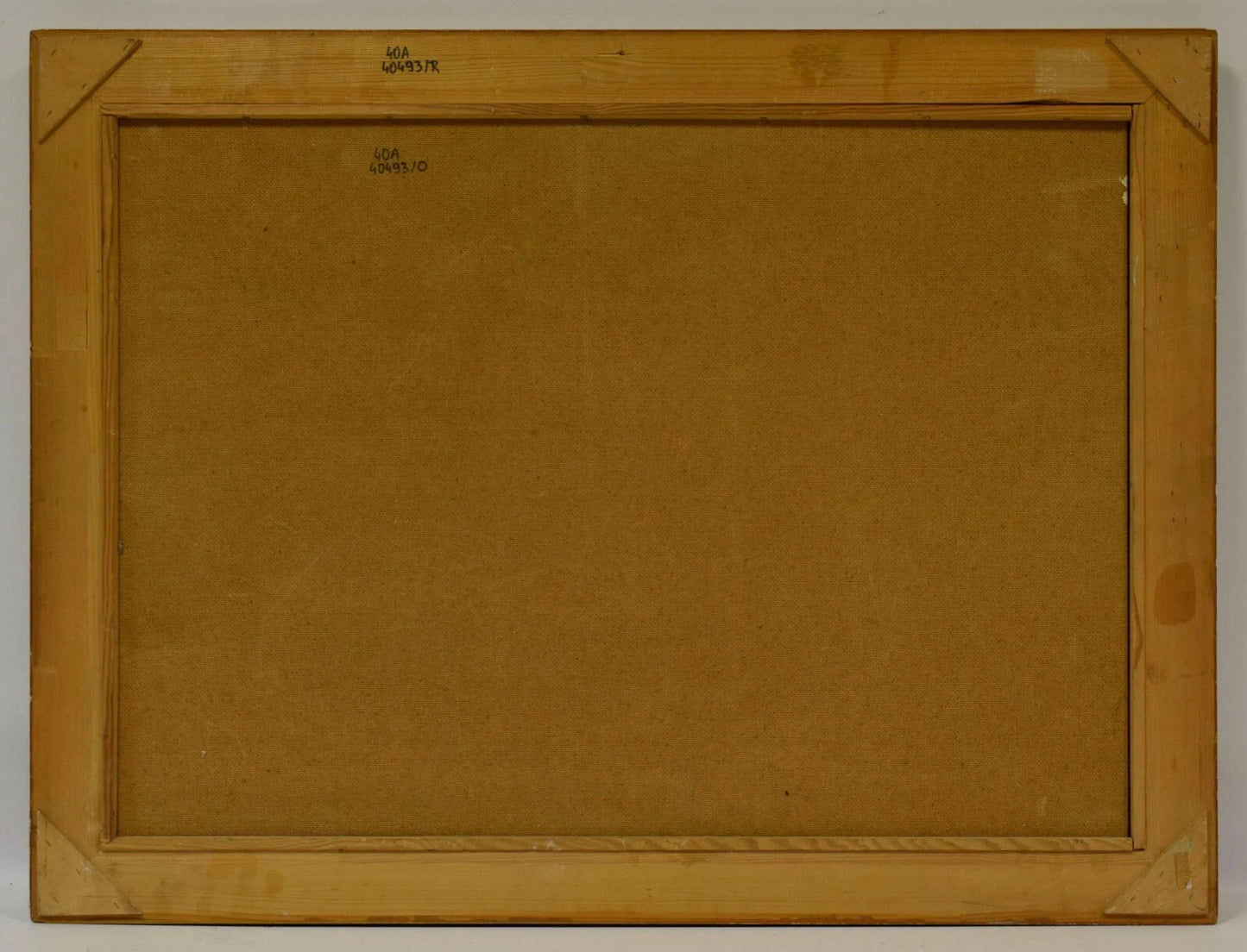 Tableau ancien, paysage marin, huile, monogrammé, 81 x 61,5 cm