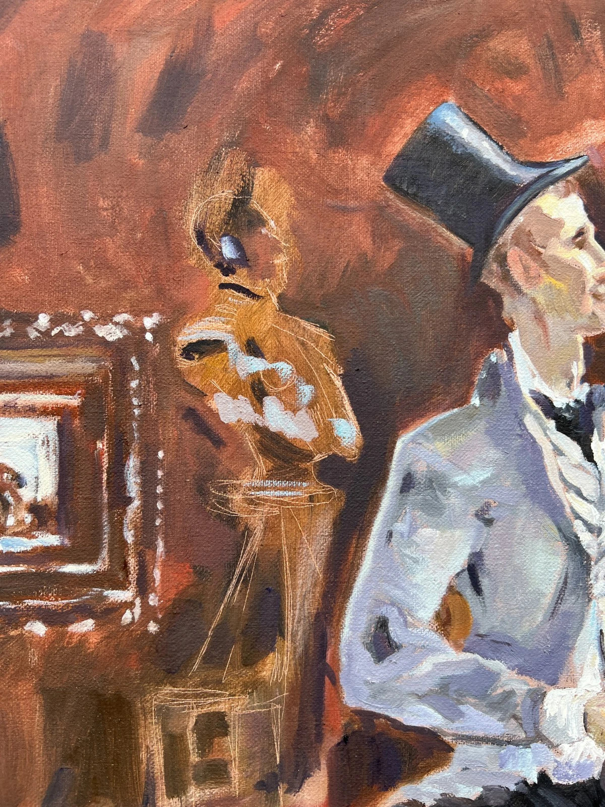 art-decoration-tableau-peinture-huile-toile-portrait-masculin-homme-dandy