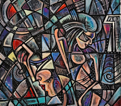 akril peinture art abstrait moderne huile originale Edward Yov