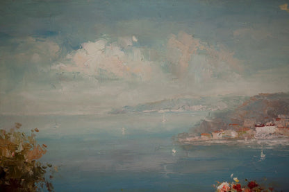 Maison de plage espagnole peinture huile sur toile Impressionnisme originale