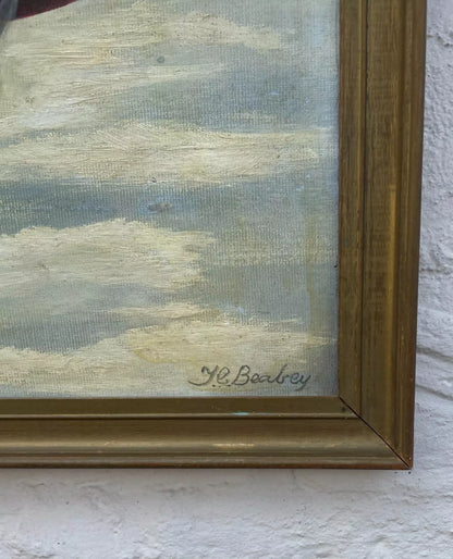 art-decoration-tableau-peinture-huile-toile-scene-guerre-aerienne-Spitfires