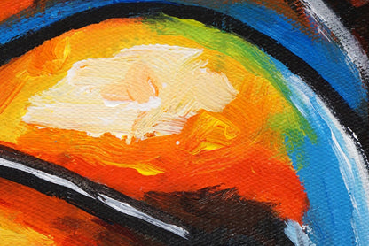 art-decoration-tableau-peinture-huile-toile-portrait-moderne-guerrier-Leonidas