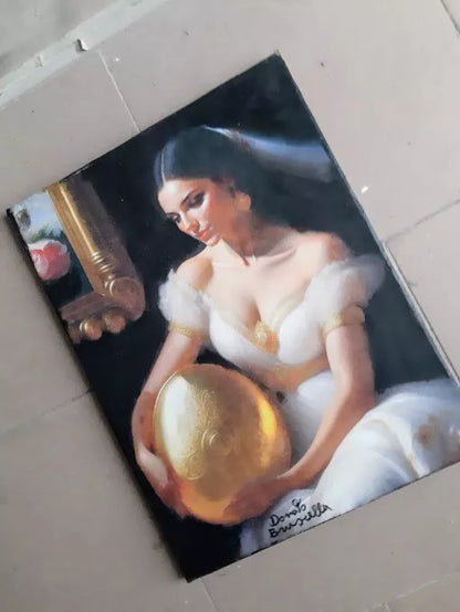 art-decoration-erotique-tableau-peinture-huile-toile-femme-denudée-espagnole