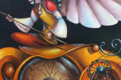 art surrealiste tableau peinture huile sur toile -personnages