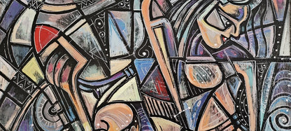 akril peinture art abstrait moderne huile originale Edward Yov