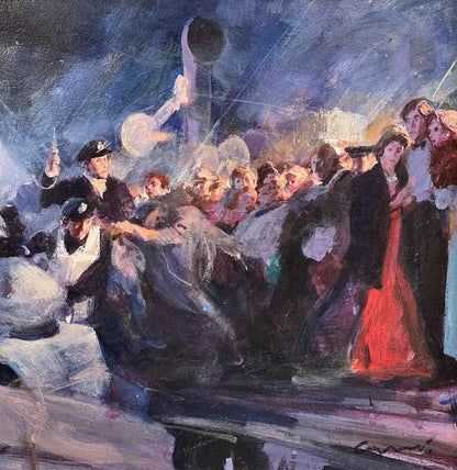 art-decoration-tableau-peinture-huile-toile-scene-dramatique-paquebeau-titanic