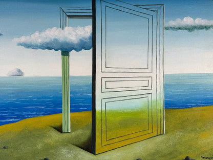 art-decoration-tableau-peinture-huile-toile-moderne-surrealisme-porte-ouverte