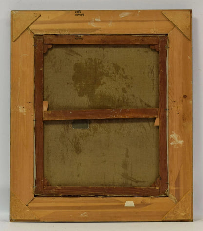 Vers 1880-1900 Tableau ancien, Femmes qui se baignent, huile sur toile, 80 x 69,5 cm