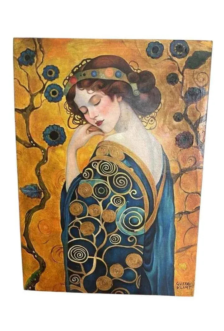 art-portrait-profil-feminin-femme-brune-romantique-peinture huile sur toile- Kikooyou Art Gallery - Kikooyou Art Gallery