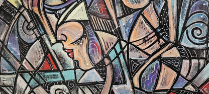 akril peinture art abstrait moderne huile originale Edward Yov